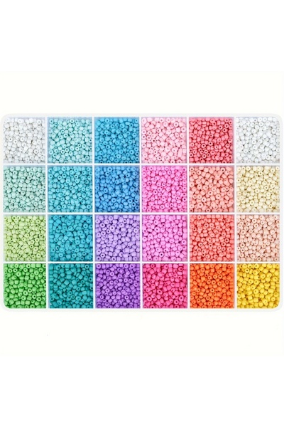 Choice 4 مم ماكارون 24 لونًا 3 مم خرز أرز زجاجي ملون لامع لصنع المجوهرات أساو...