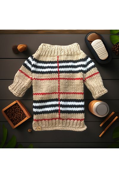 Lady Fify Fifyberry Brown Cardigan for Cat Dog