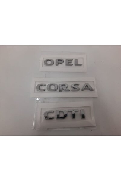EDEXPORT Opel Corsa Cdti Yazı-Corsa D Ve Corsa C Uyumlu -3 Adet-A Kalite (553...