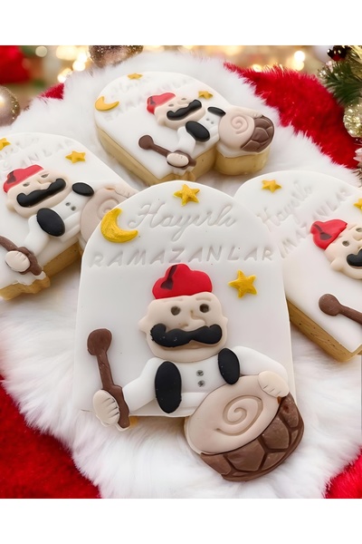 telaşe memuru 15 قطعة - كوكي رمضان ترحيب بزينة رمضان بوتيك كوكيز موديل 3