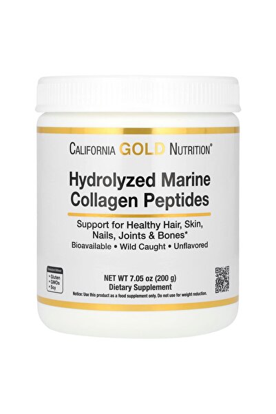 California Gold Nutrition Collagen Peptides with Hyaluronic Acid for Hair, Skin, Nails, Joints, Bones, Non-GMO, Gluten-Free