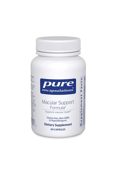 Pure Encapsulations Macular Support Formula | Hypoallergenic Antioxidant Supplement for Eye Health | 60 Capsules