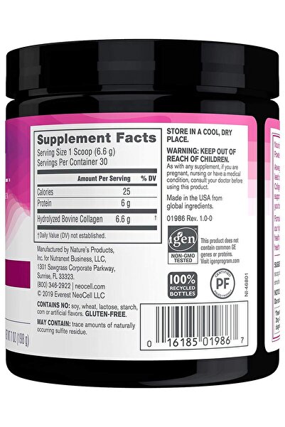 Neocell , سوبر كولاجين، النوع 1 و3، 6000 مجم، 7 أونصة (198 جم)