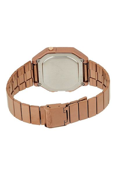 Casio B650wc-5adf Retro-Armbanduhr mit digitaler Anzeige in Roségold