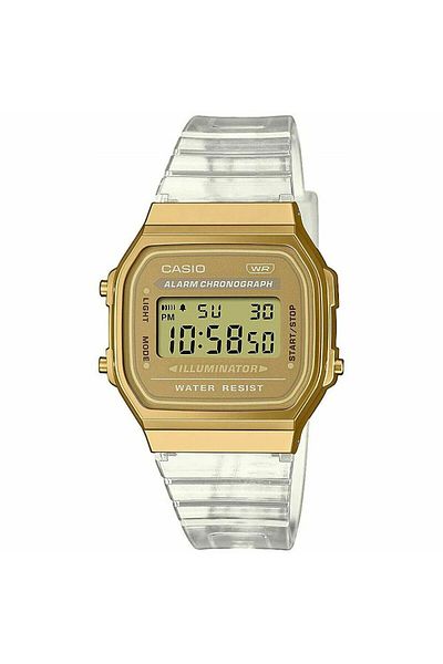 Casio Unisex-Uhr Casio VINTAGE COLLECTION - TRANSPARENTES ARMBAND - GOLD