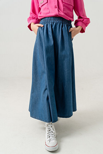 GİYİCEM TEKSTİL Kız Çocuk Uzun Kloş Etek 2953