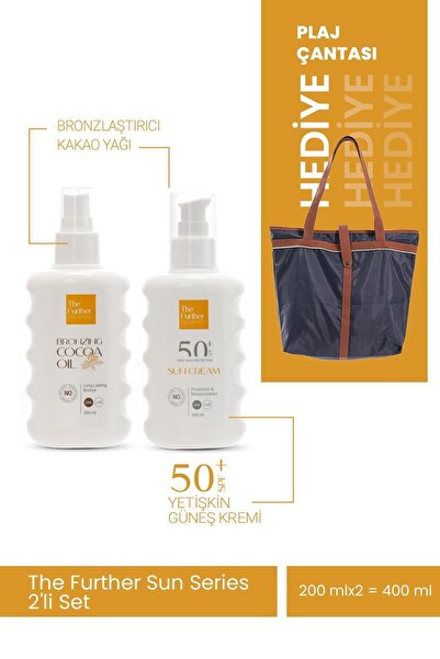 The Further 2’li Yaz Seti | Güneş Kremi SPF 50 + 200 ml + Bronzlaştırıcı Kaka...