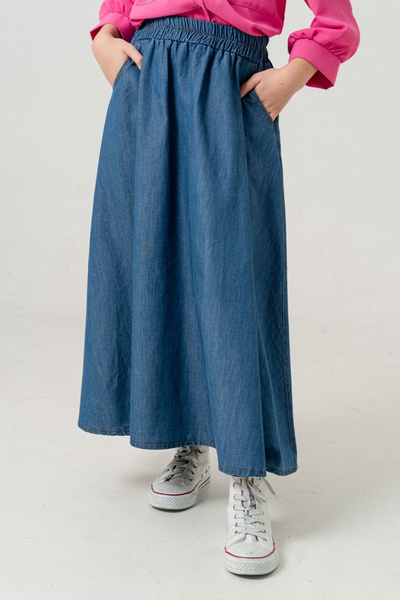 GİYİCEM TEKSTİL Kız Çocuk Uzun Kloş Etek 2953