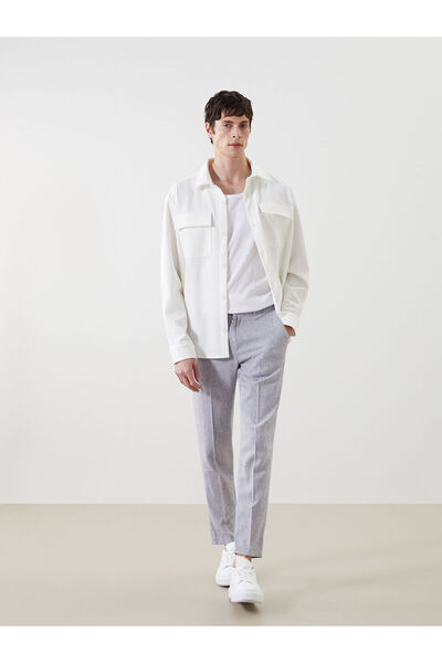 LC Waikiki Nevavm Standard Fit Linen Blend Men's Trousers with a Difference