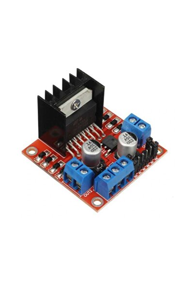 Rodevino L298n Çift Motor Sürücü Kartı - Voltaj Regülatörlü Dc Ve Step Motor