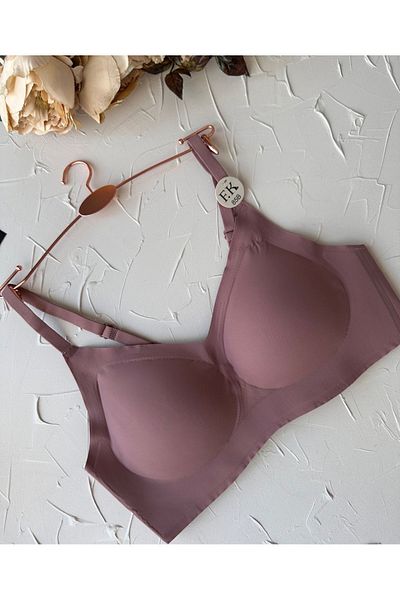 İntive Lingerie Carma Imported Seamless Inner-Silk Semi Push-up Λεπτό Σουτιέν με ιμάντες χωρίς καλάμι