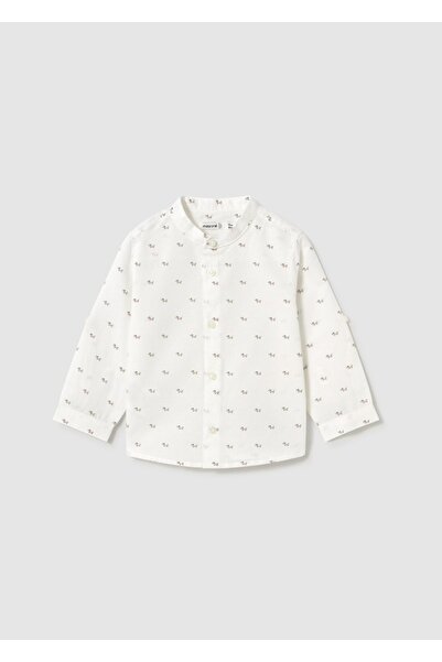 MAYORAL قميص بيبي بوي ماو بياقة طويلة الأكمام 1115