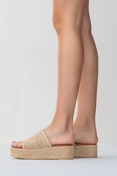 Zeynep Sıradağlı Linen Afro Slippers