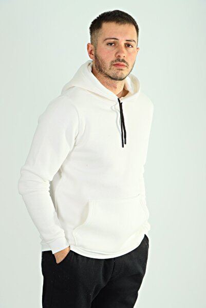 eg38 Tmb 3 Ip Raised Hooded Sweat 24 White