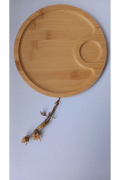 shop Bamboo Round Presentation Snack Bowl 20 cm