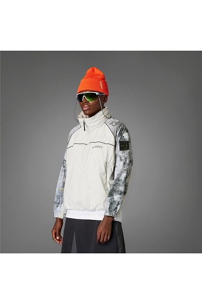 adidas Women's Gray Jacket Ng W W.R Aop Jk Jd5836