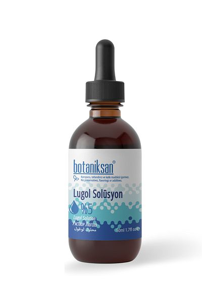 botaniksan 5% Lugol Solution 50ml Iodine Solution – High Quality & Pure Content
