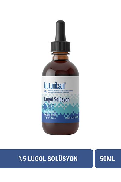 botaniksan 5% Lugol Solution 50ml Iodine Solution – High Quality & Pure Content
