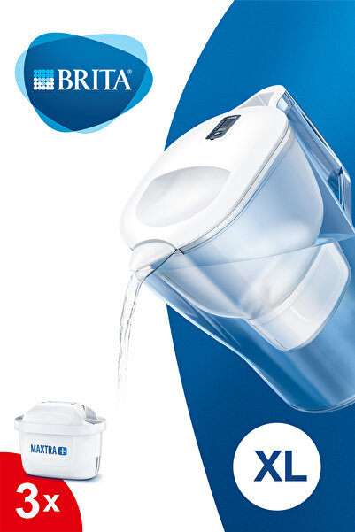 BRITA Aluna Xl 3x Maxtra Filtreli Su Arıtma Sürahisi - Beyaz 3,5 Lt