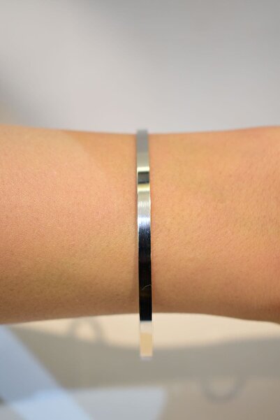 Yenigün Kuyumculuk Hediyelik Yatırımlık Beyaz Düz (3 Mm) Altın Bilezik