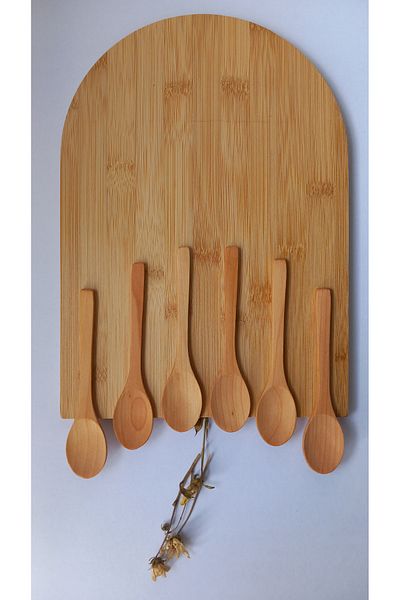 shop Bamboo Wooden Spoon - 15 cm 6 Liter Spice and Spoon