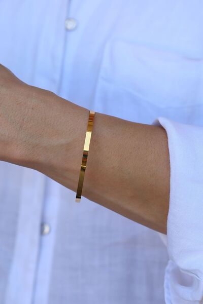 Yenigün Kuyumculuk Hediyelik Yatırımlık Kibrit Çöpü Düz Altın Bilezik