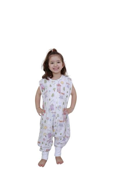 Next Baby Naturtouch %100 Pamuklu Müslin Çiçek Desenli Kısa Kollu Fermuarlı U...