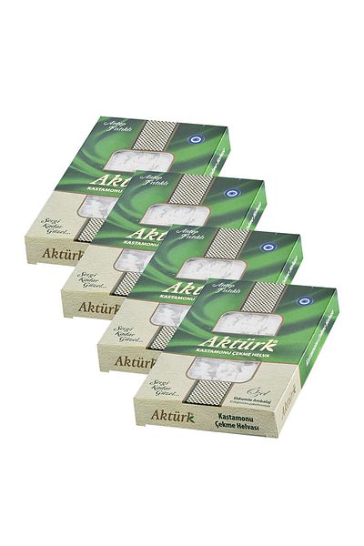 Aktürk Kastamonu Pull Halva, with Pistachios 250 g X 4 Pcs