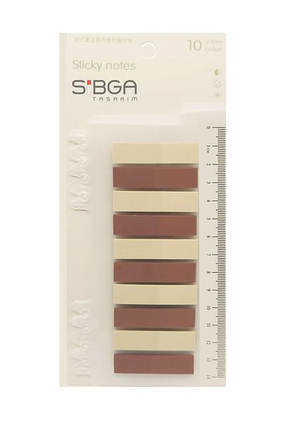sibga tasarım Transparent Colored Post-It Note Paper - 200 Sheets Bookmark Sticker