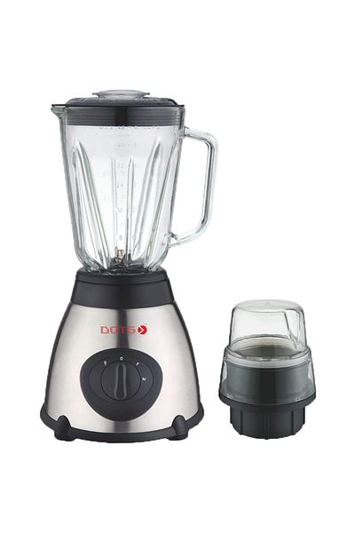 DOTS Electric Blender 500 Watts 1.5 Liters With Extra Grinder - Black
