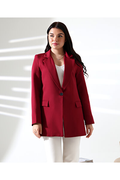 COCOCİX KOPYA - Tek Düğmeli Blazer Model Ceket