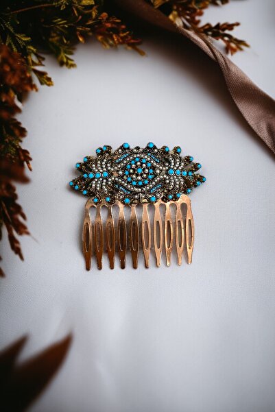 FAYRA ACCESSORIES مشبك كعكة مشط عتيق من حجر الكريستال