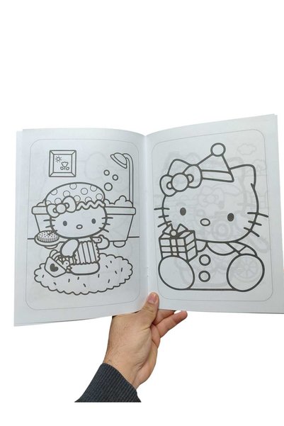 Emrah Gültekin Sticker Coloring Book – 16 Character Coloring Book + Sticker and Hello Kitty Mask