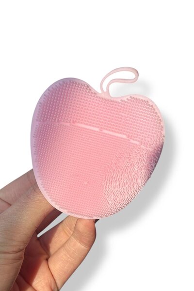 TAKIŞTIR Koyu Pembe Renk Elma Figürlü Yüz Yıkama Aparatı