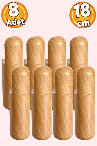 Badem10 Capsula Bohemian (PREMIUM) Mobila Canapea Fotoliu Picior Baza Unitate TV Picioare Model Lemn 18 Cm 8 Buc