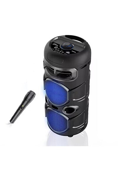 UpWay Mikrofonlu Led Işıklı AUX USB TF Kart Destekli FM Radyolu Stereo Blueto...