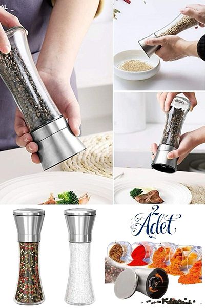 Bestofhome 2-Piece Stainless Steel Lid Mill