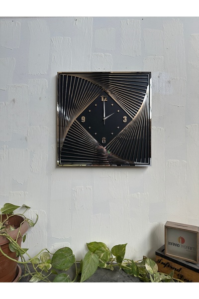 İNFİRAD TASARIM Filografi Dekoratif Ahşap Tasarım Duvar Saati