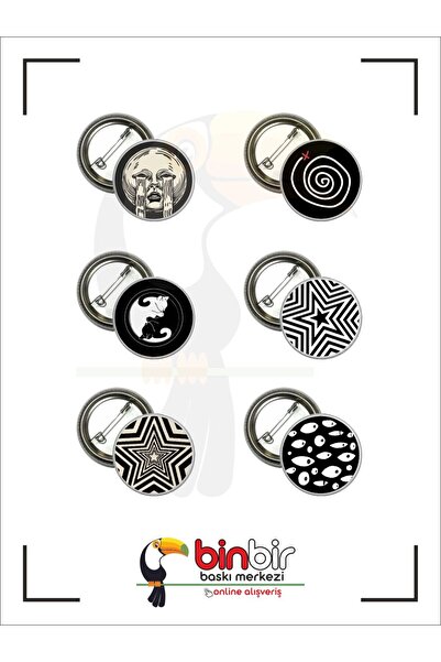 BİNBİRBASKI GOTİK ESTETİK ROZET SETİ 6 'LI