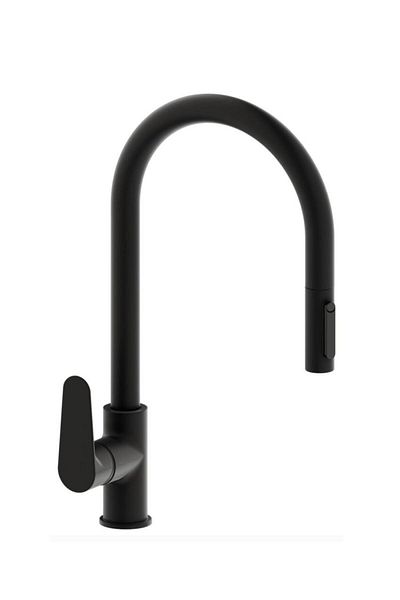 Adell Niza Black Spiral 3-Way Purification Outlet Kitchen Faucet
