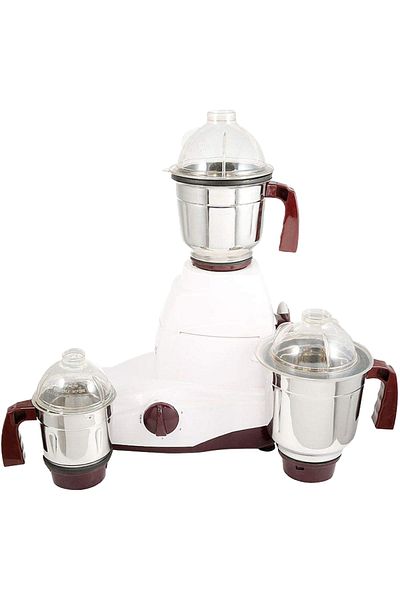Sanford 800W Blender Grinder with 3 Attachments, 1.2L Capacity – White/Red