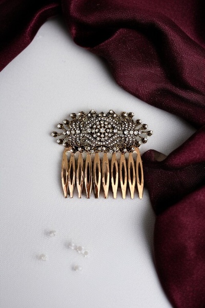 FAYRA ACCESSORIES Agrafă de păr vintage cu piatră de cristal