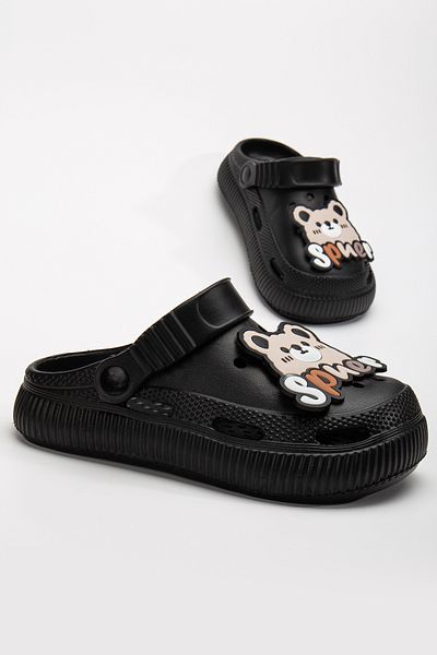 LUCKY COLLECTİON Comfortable Sole High Scale Stone Children's Slippers Cross