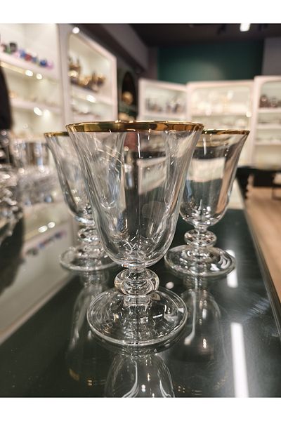 Paşabahçe Sofia Gilded 6-Piece Pandora's Box - Coffee and Water Glasses
