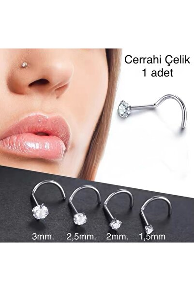 Bylin Zirkon Taşlı Spiral Cerrahi Çelik Hızma-Kalınlığı 0,8mm - 1 Adet