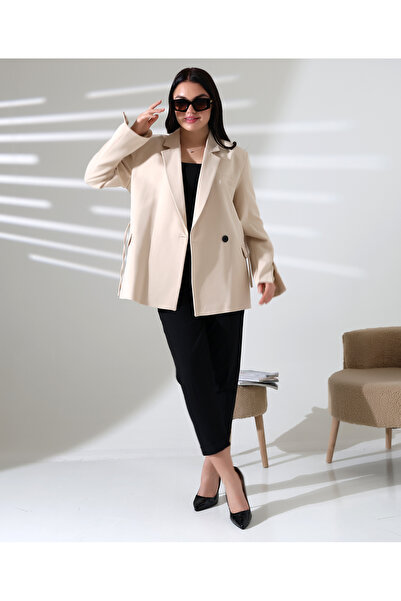 COCOCİX 1 Button Belted Jacket New Season