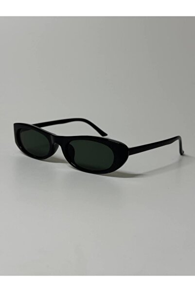 MACERATİ Laurent Unisex Black Oval Frame Uv400 Sunglasses
