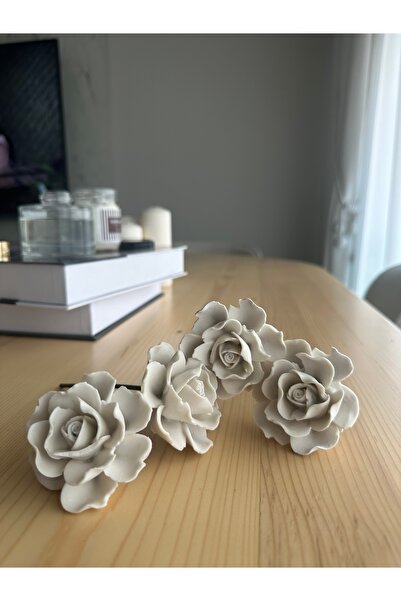 LİNECRAFT 4’lü Çiçek Taşlı Doğal Bambu Kamış Seti Yedek Koku