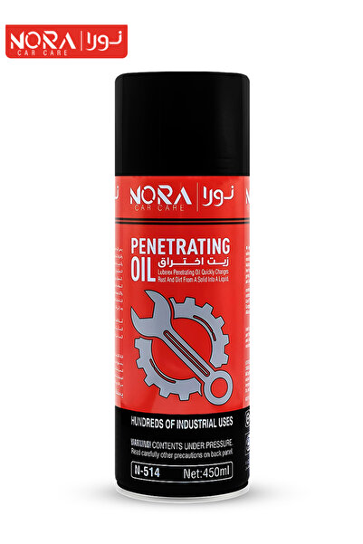 Nora بخاخ زيتي نافذ للعناية بالسيارة، مزيل الصدأ ومواد التشحيم، 450 مل - يفك الأجزاء العالقة