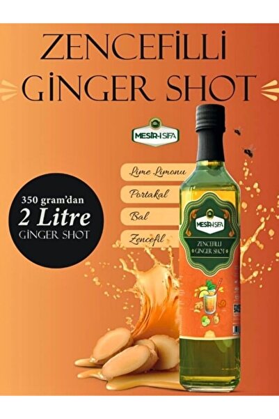 aleyna baharat Ginger Shot, Portakal, Limon, Bal Içeren Doğal Karışım Zencefi...